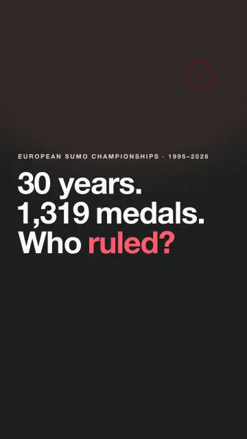 30 years. 1,319 medals. Who ruled?
