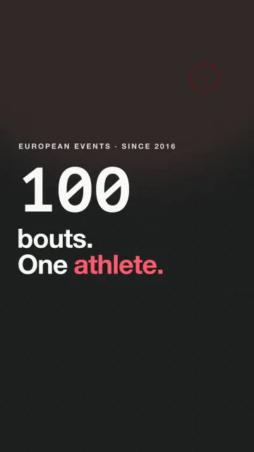 100 bouts. One athlete.