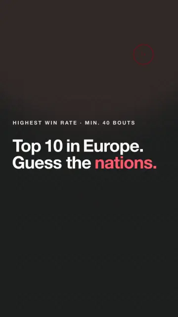 Top 10 in Europe. Guess the nations.