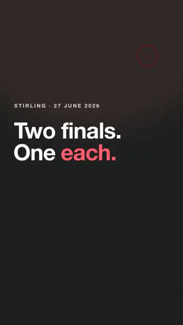 Two finals. One each.